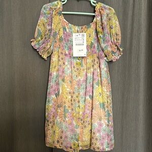 Zara kids floral dress size 4-5